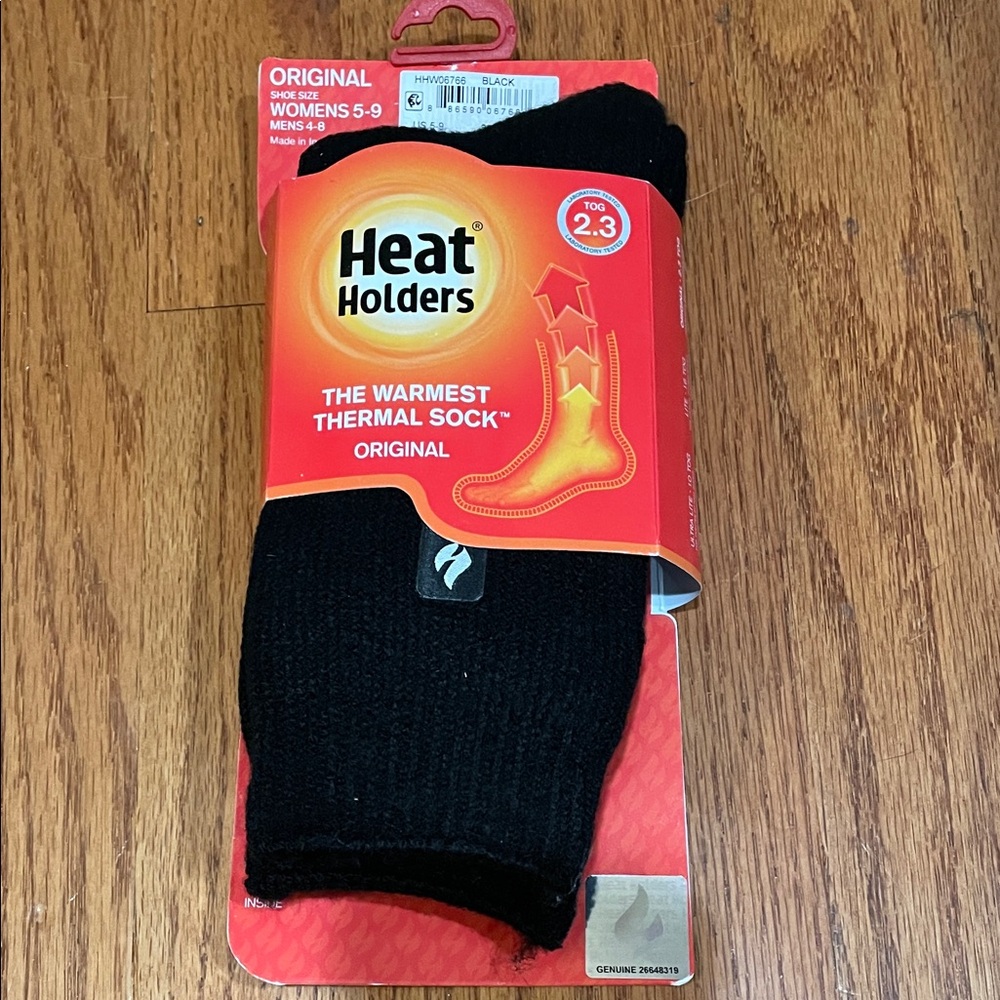Heat Holders Black Thermal Socks for Men